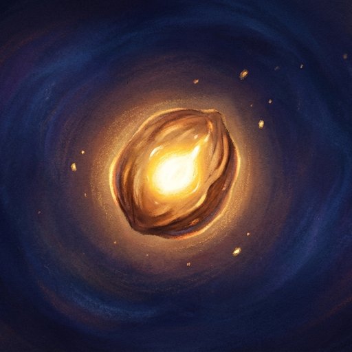 A glowing ember spark